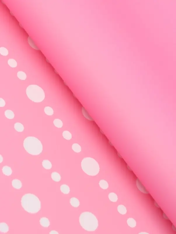 Пленка флористическая для цветов, &laquo;Бисер&raquo;, розовая, 57&times;57 см