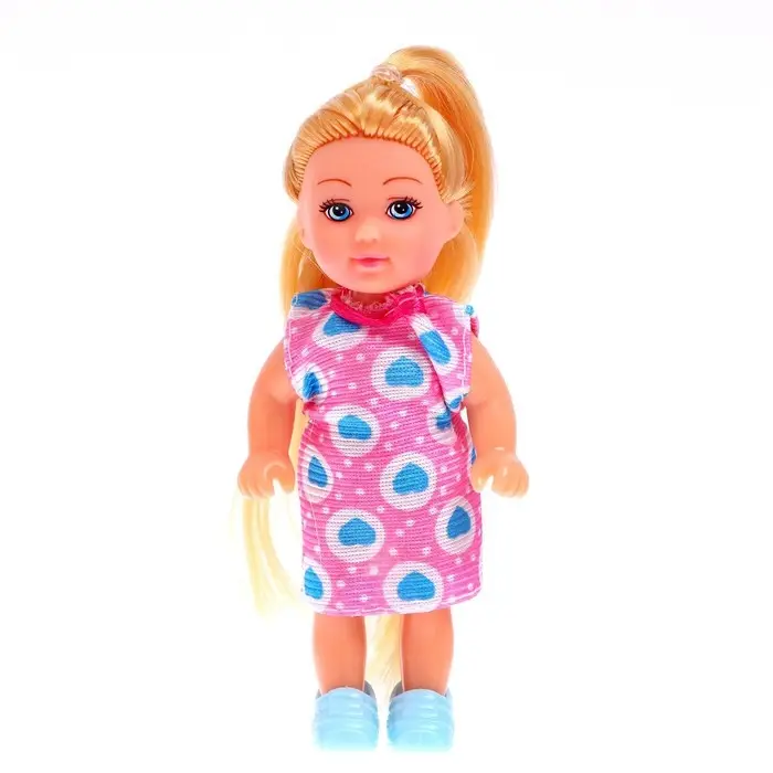 Кукла-малышка «Ева», в платье, МИКС