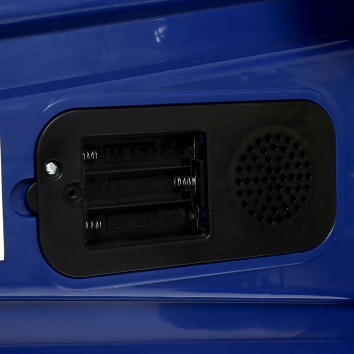 Каталка-толокар «Бибикар», звук, бело-синий Каталка-толокар «Бибикар», звук, бело-синий