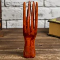 Подставка для колец дерево "Рука роспись" 20 см Подставка для колец дерево "Рука роспись" 20 см