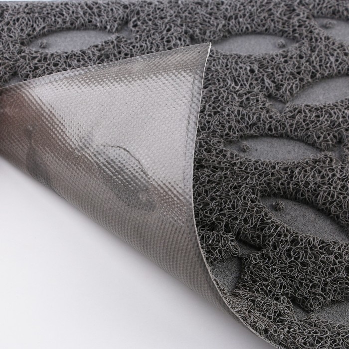 Коврик универсальный под миску и лоток «Рыбки», 30х40 см, серый Коврик универсальный под миску и лоток «Рыбки», 30х40 см, серый