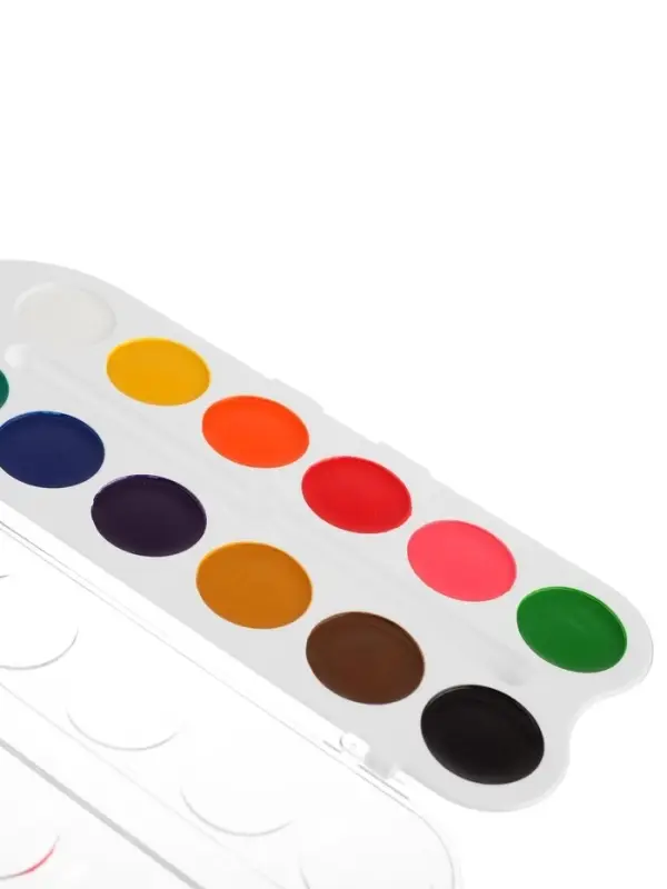 Акварель медовая &laquo;ЗХК. Цветик&raquo;, 12 цветов, в пластиковой коробке, без кисти