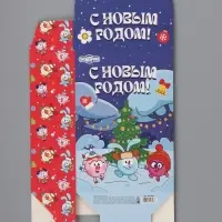 Коробка подарочная самосборная &laquo;С Новым годом!&raquo;, 16&times;23&times;7.5 см, Смешарики