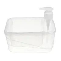 Дозатор для моющего средства, тм VETTA, отсек для губки, губка в компл., 500 мл, 17х13х14см, пластик