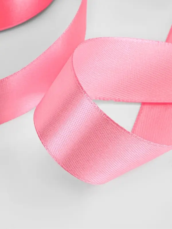 Лента атласная, 25 мм, 23&plusmn;1 м, нежно-розовая №147