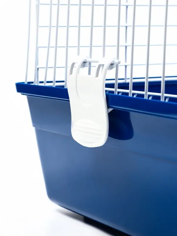 Клетка для кроликов, 60&times;36&times;32 см, усиленная, синяя