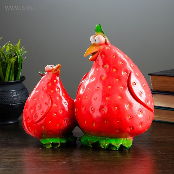 Копилка Копилка "Клубничные Курочки" 22х12см