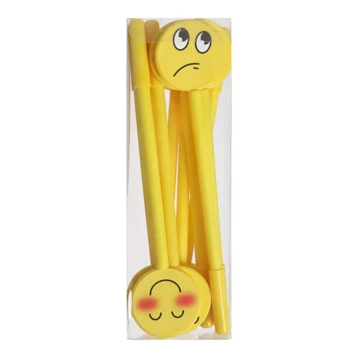 Ручка - прикол Calligrata «Смайл», гелевая, МИКС