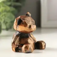 Фигурка гипс &laquo;Мишка геометрический&raquo;, 6&times;6&times;5 см, винтажная бронза
