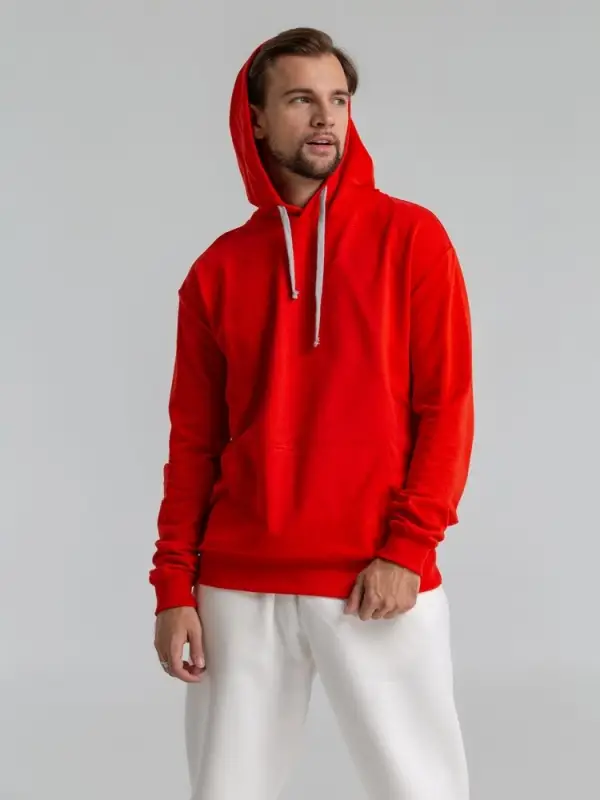 Толстовка с капюшоном Unit Kirenga красная, размер XS Толстовка с капюшоном Unit Kirenga красная, размер XS