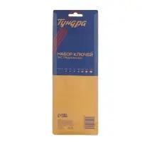 Набор ключей ТУНДРА, TORX Tamper, экстрадлинные, CrV, TT10 - TT50, 9 шт.