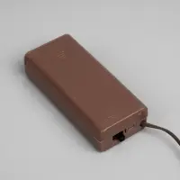 Светодиодная ветка 70 см, 20 LED, коричневая, от батареек AAх2, свечение белое