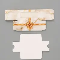 Коробка подарочная с окном &laquo;Мрамор&raquo;, 12&times;5.5&times;5.5 см, самосборная