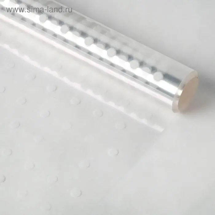 Плёнка для цветов глянцевая «Горох», 0,6 х 8 м Плёнка для цветов глянцевая «Горох», 0,6 х 8 м