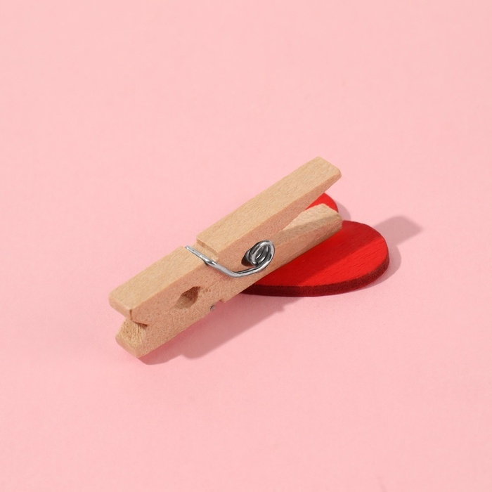 Прищепки для шитья «С сердцем», 3,5 × 2 × 1 см, 10 шт, цвет разноцветный Прищепки для шитья «С сердцем», 3,5 × 2 × 1 см, 10 шт, цвет разноцветный