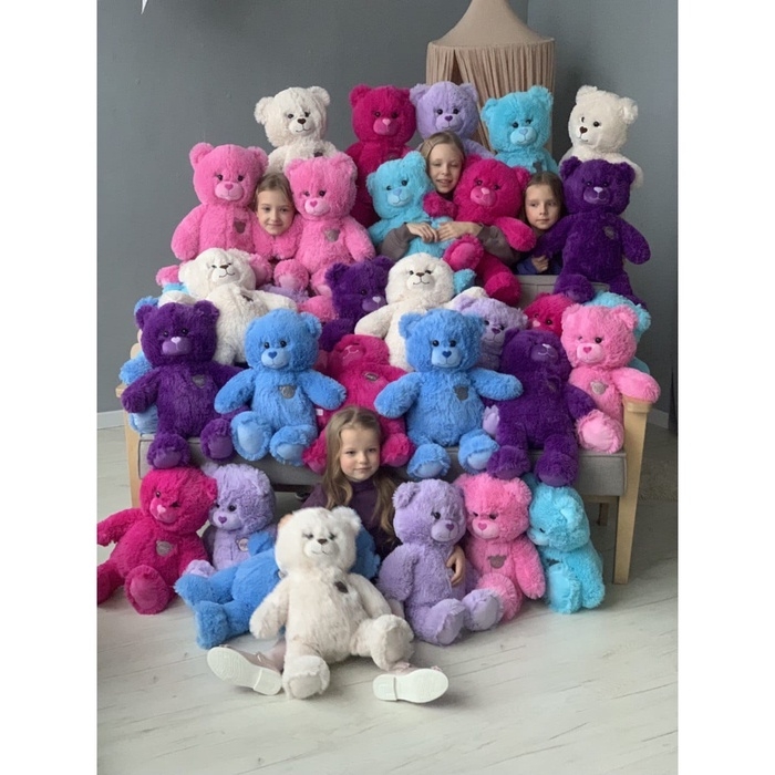 Мягкая игрушка «Мишка», цвет фуксия, 65 см