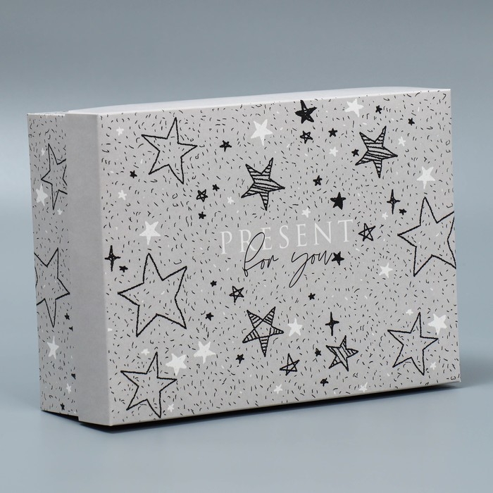 Коробка подарочная складная, упаковка, «Звёзды», 21 х 15 х 7 см
