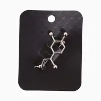 Брошь &laquo;Молекула&raquo;, цвет серебро