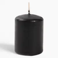 Свеча - цилиндр, 4&times;5 см, 7 ч, 47 г, чёрная