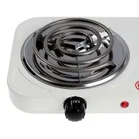 Плитка электрическая Luazon LHP-003, 2 конфорки, 2000 Вт, нагреватель спираль, белая