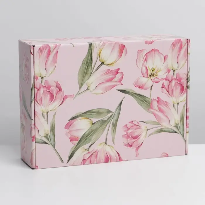 Коробка подарочная складная, упаковка, «Цветы», УФ-лак, 30.5 х 22 х 9.5 см Коробка подарочная складная, упаковка, «Цветы», УФ-лак, 30.5 х 22 х 9.5 см