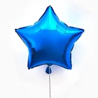 Воздушные шары фольгированные 18" "Звезда" цвет синий, набор 5 штук