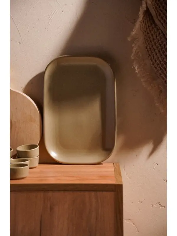 Блюдо фарфоровое SL Home &laquo;Песчаный бриз&raquo;, 29.5&times;20 см, бежевый