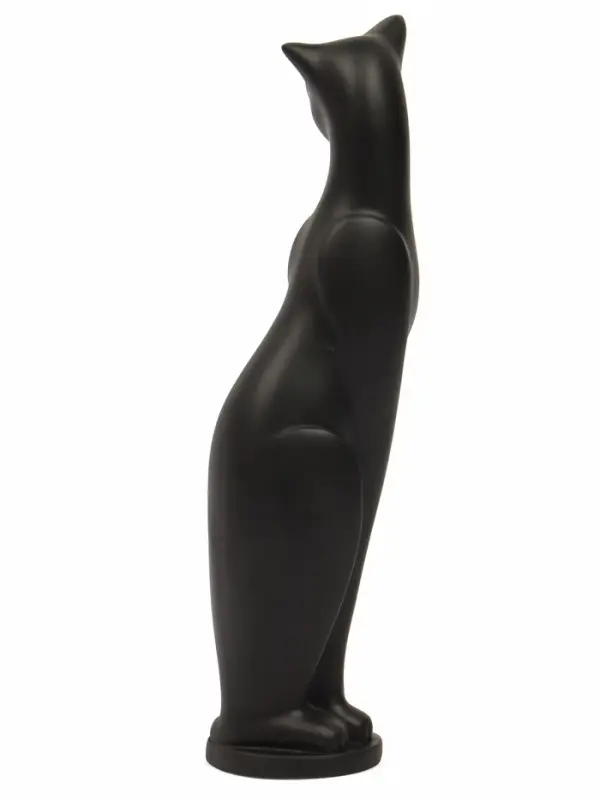Фигурка гипс &laquo;Кошка Грация&raquo;, чёрная, 6&times;7&times;23 см