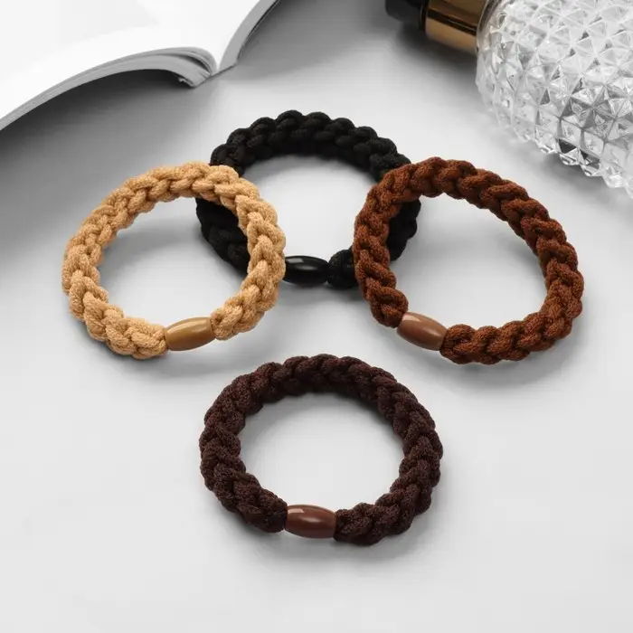 Резинка для волос "Спорт элит" крупное плетение премиум, 5 см, микс