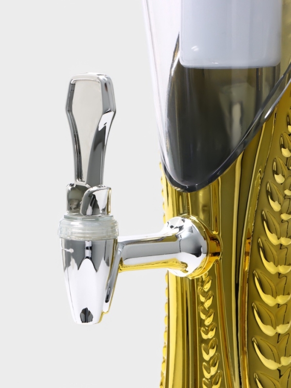 Башня пивная Empire, 3 л, ёмкость для льда, подсветка, пластик, золотистая Башня пивная Empire, 3 л, ёмкость для льда, подсветка, пластик, золотистая