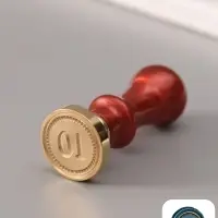 Печать для сургуча с пластиковой ручкой &laquo;Классика цифра 10&raquo;, 2.5&times;2.5&times;6.3 см