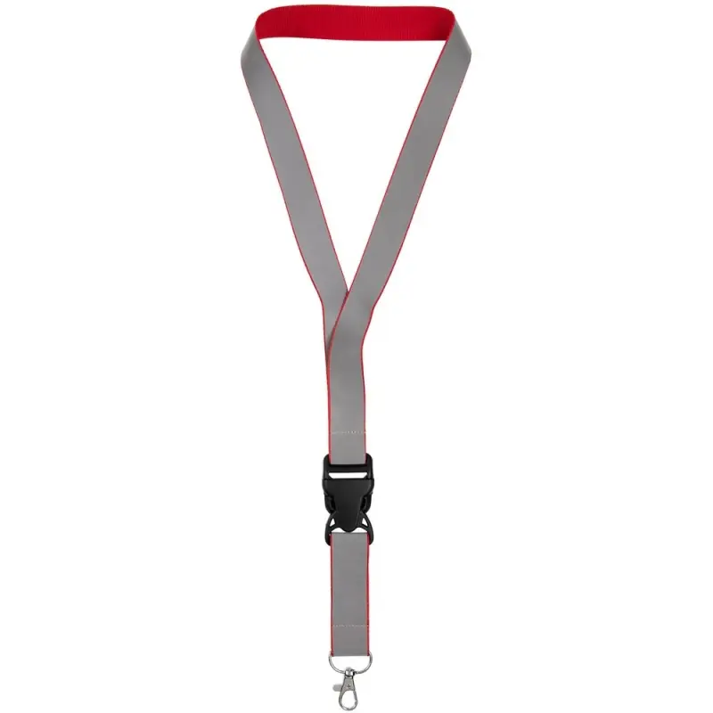 Лента светоотражающая Interlevel, красная с серым Лента светоотражающая Interlevel, красная с серым