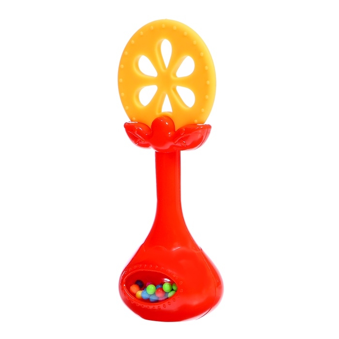 Набор погремушек с прорезывателем для зубов «Фруктики. Апельсин», 4 шт Набор погремушек с прорезывателем для зубов «Фруктики. Апельсин», 4 шт