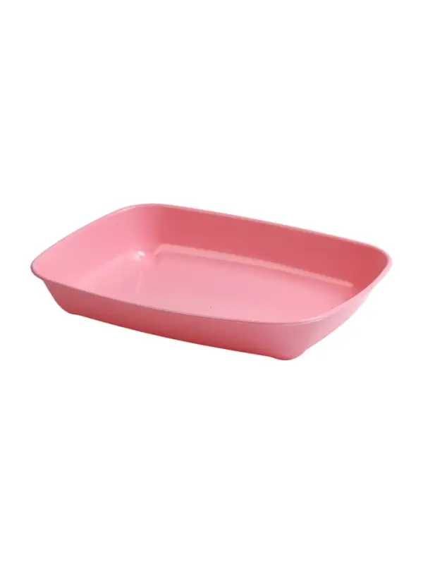 Туалет округлый, 33.5&times;25&times;6 см, без сетки, розовый