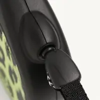 Рулетка Flexi Safari M, 5 м, трос, до 20 кг, желтый леопард (yellow Leopard)