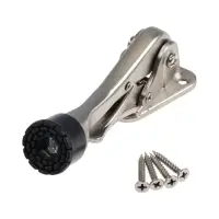 Фиксатор дверной LOCKLAND “козья ножка”, с автоподъемом, цвет хром Фиксатор дверной LOCKLAND “козья ножка”, с автоподъемом, цвет хром