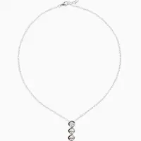 Кулон на цепочке "ДНК", цвет серебро