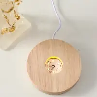 Сувенир полистоун свет "Ганеша в арке" прозрачный 10х10х18,5 см