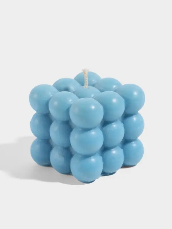 Свеча &laquo;Шарики 3 слоя&raquo;, 6&times;6&times;6 см, соевый воск, МИКС