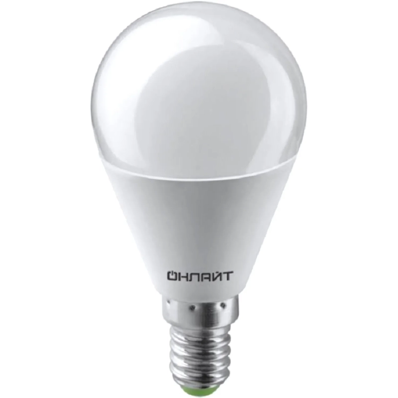 Лампа светодиодная ОНЛАЙТ OLL-G45-10-230-6.5K-E14 10Вт Е14 6500К 61967