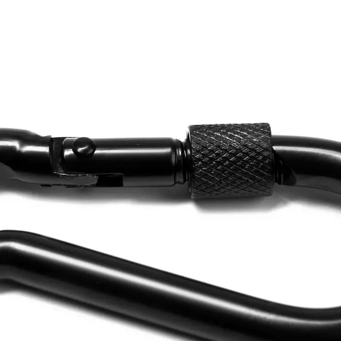 Карабин монтажный с фиксатором ТУНДРА krep, DIN5299D, 8×80 мм, черный, 1 шт. Карабин монтажный с фиксатором ТУНДРА krep, DIN5299D, 8×80 мм, черный, 1 шт.