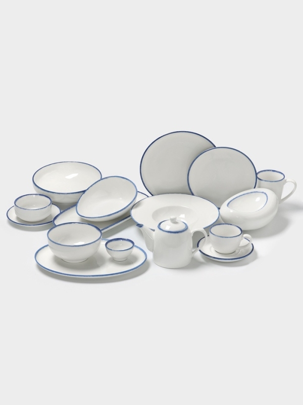 Бульонница с блюдцем  Бульонница с блюдцем "Blue Lagoon" Magistro 11см, 10,8х6,2, цвет белый, синий