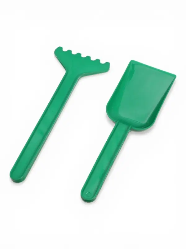 Набор игрушек для песочницы: ведёрко, 4 формочки для песка, грабли, лопатка, МИКС