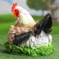 Садовая фигура из полистоуна &laquo;Курица Наседка&raquo;, 27&times;20&times;22 см