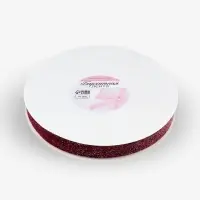 Лента бархатная, с серебряным люрексом, 20 мм, 18&plusmn;1 м, бордовая №46