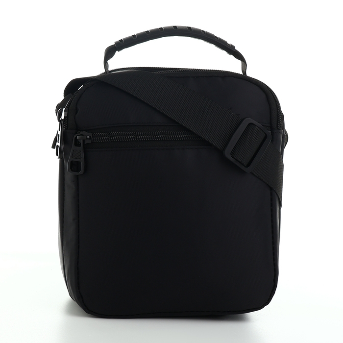 Сумка мужская на молниях, 4 наружных кармана, цвет чёрный Сумка мужская на молниях, 4 наружных кармана, цвет чёрный