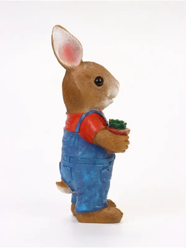 Садовая фигура из полистоуна &laquo;Заяц с лопатой&raquo;, 9&times;13.5&times;27 см, Greengo