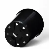 Горшок для рассады, для роз, 7 л, d=22 см, h=26 см, чёрный, Greengo