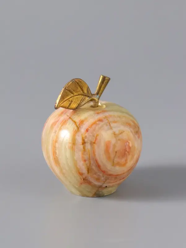 Сувенир &laquo;Яблоко&raquo;, 3,8 см,набор 6шт, оникс