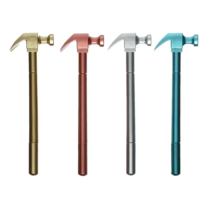 Ручка-прикол Calligrata &laquo;Молоток&raquo;, чёрный стержень, гелевая, МИКС